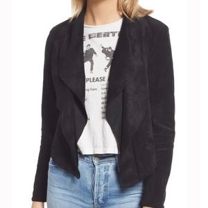 Cropped open jacket
